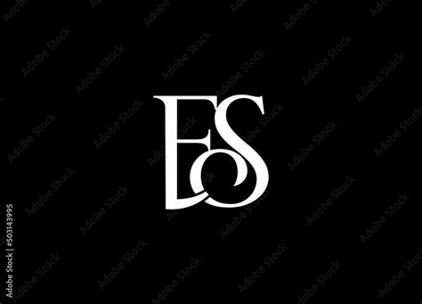 ES logo design vector sign Stock Vector | Adobe Stock