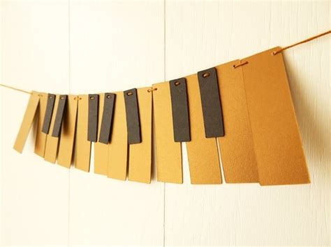 Golden Mini Piano Garland Music Garland By Elisabethnicole