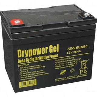 12GB36C Drypower 12V 36Ah Hybrid Gel Type SLA Cyclic Battery Every