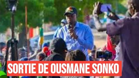 Déclaration De Ousmane Sonko à Ce Soir Youtube