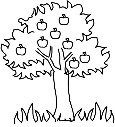 30+ Coloring Pages Apple Tree | Free Wallpaper