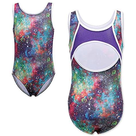 Tfjh E Girls Gymnastic Leotard Sequin Mesh Practice Outfits Tumbling