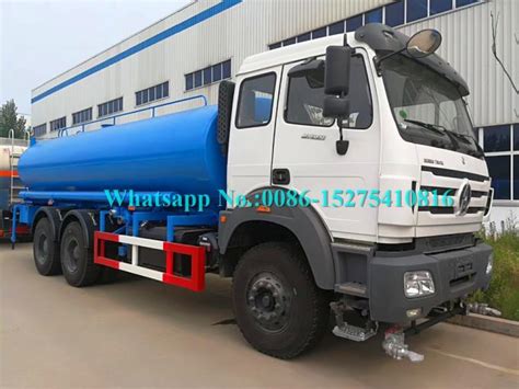 Beiben North Benz 6x6 Water Truck 380hp Water Tanker Vehicle 18000