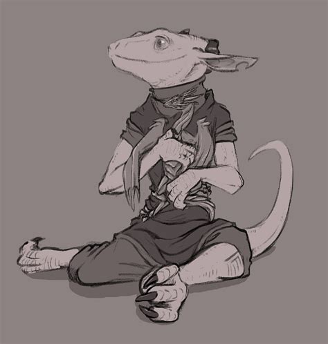 126632 Safe Artistflamespitterart Dragon Fictional Species Kobold Reptile Anthro