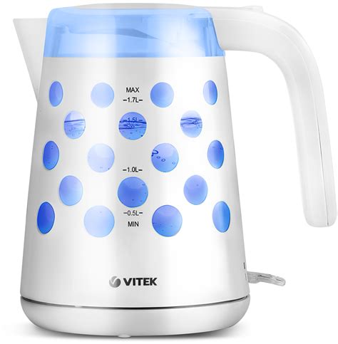 Электрический чайник Vitek VT-7048, пластик, 1,7л - купить в интернет ...