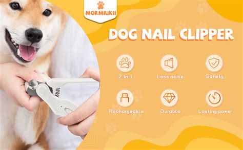 Mormiukii Dog Nail Clippers With Sensor2 In 1 Dog Nail