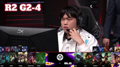 Blg Vs T1 Game 4 Round 2 Lol Msi 2024 Main Stage Bilibili Gaming