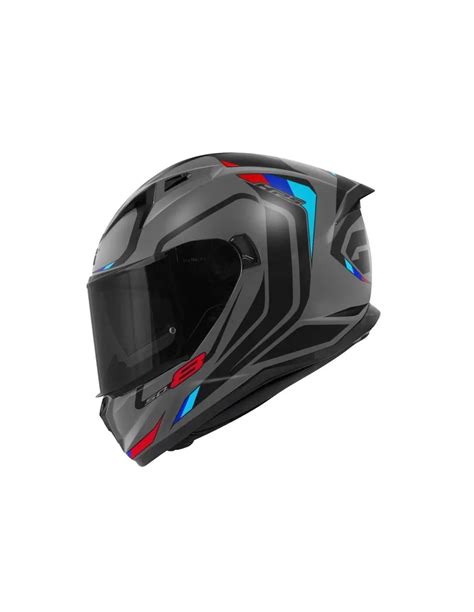 Givi 50 8 Mach1 Full Face Helmet Matt Grey Black Red MG MotoStore