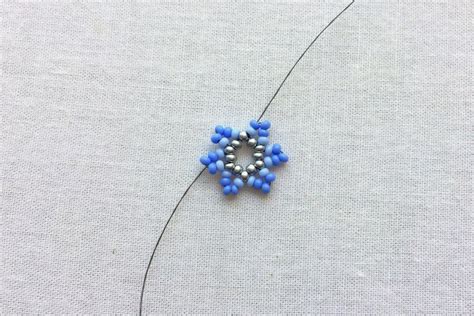 DIY Seed Bead Flower Earrings