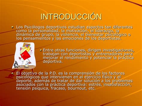 Ppt Psicologia Del Deporte Concepto Definici N Y Objetivos