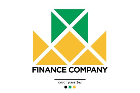 finance company yellow  green logo graphic  danmoroboshi