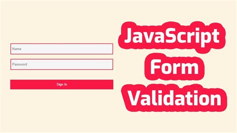 JavaScript Form Validation Validate Login JavaScript Tutorial In