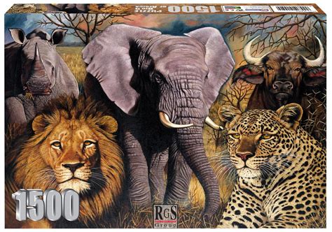 Rgs Group Big Five Of Africa 1500 Piece Jigsaw Puzzle Buy Online In