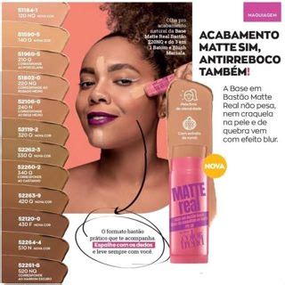 Base Em Bast O Matte Real Avon Color Trend Escolha A Sua Cor Rosado