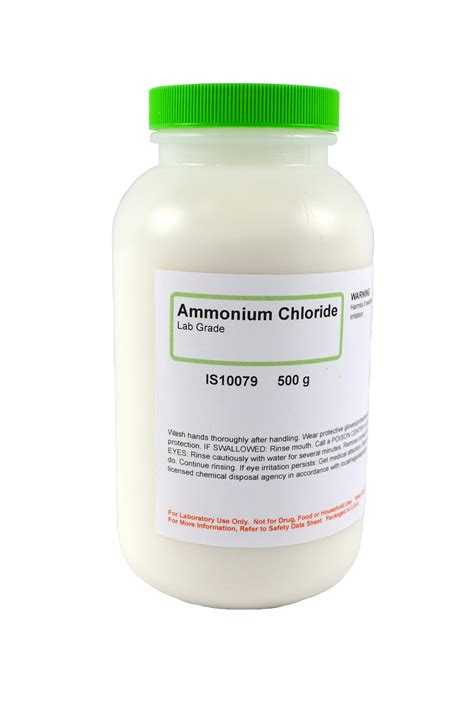 Ammonium Chloride Lab Grade 500g Nebraska Scientific