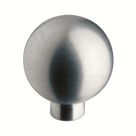 Shop Siro Designs Stainless Steel Fine Brushed Stainless Steel Round Cabinet Knob at Lowes.com