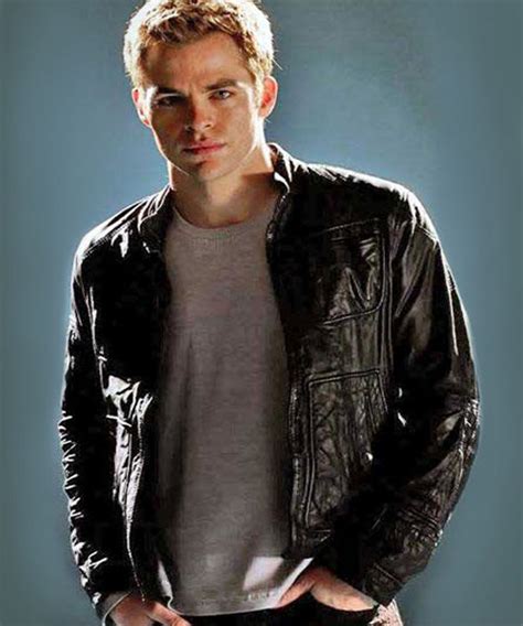 Star Trek JAMES T KIRK Chris Pine Leather Jacket Usaleatherfirm