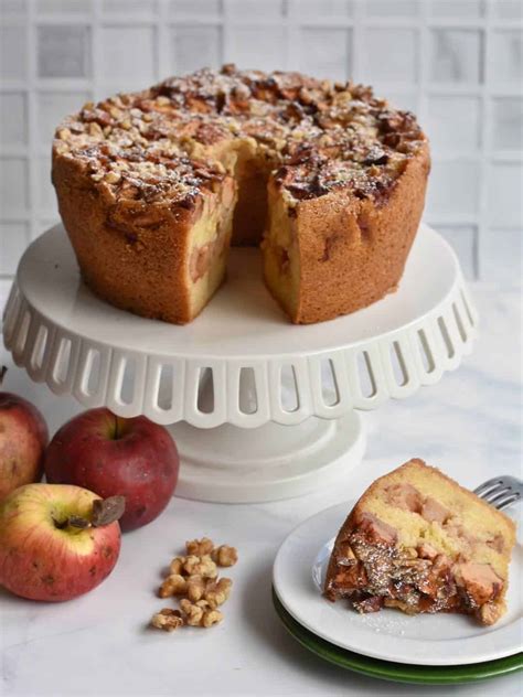 Apple Cake with Walnuts Recipe - My Sweet Precision