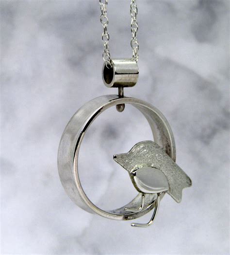 Robin Pendant Handcrafted Silver Pendant