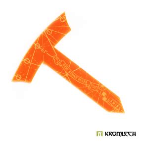 Deep Strike Ruler Template Medium Perimeter Orange