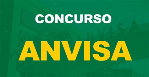 Concurso Anvisa Em Andamento Inicial De R Mil Confira Tgs