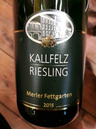 Kallfelz Merler Fettgarten Riesling Vivino Us