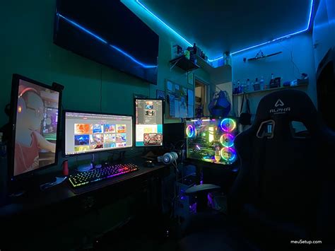 meusetup meu setup gamer  streamer  concluido