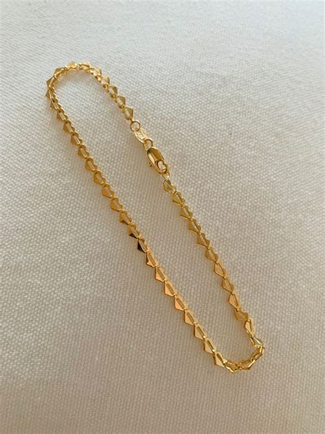 Heart Anklet Gold Filled Anklet Gold Anklet Ankle Bracelet | Etsy