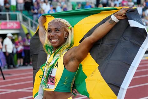 Fraser Pryce Wins Gold Jamaica Sweep Worlds 100m Final