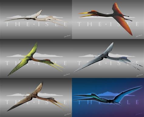 The Isle Quetzalcoatlus Skins By Leviadraconia Prehistoric Animals