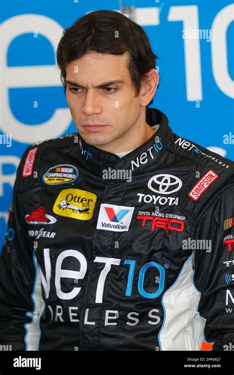 German Quiroga Jr During Practice For The Nascar Truck Series Lucas Oil