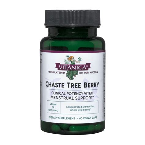 Chaste Tree Berry 60 Capsules Vitanica Natural Health Care For Women