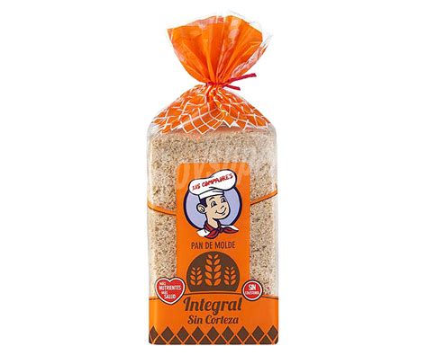 Los Compadres Pan De Molde Integral Super Sin Corteza 350 G