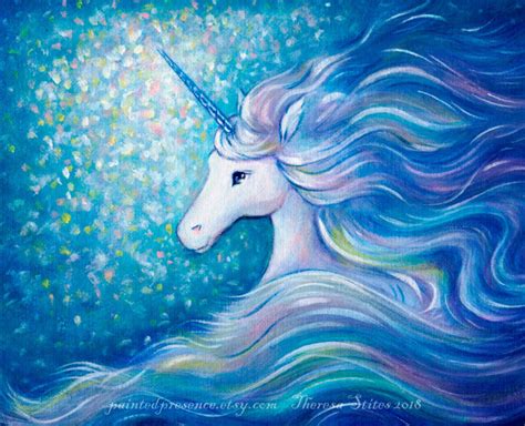 Unicorn Art Print Unicorn Nursery Art Unicorn New Baby - Etsy