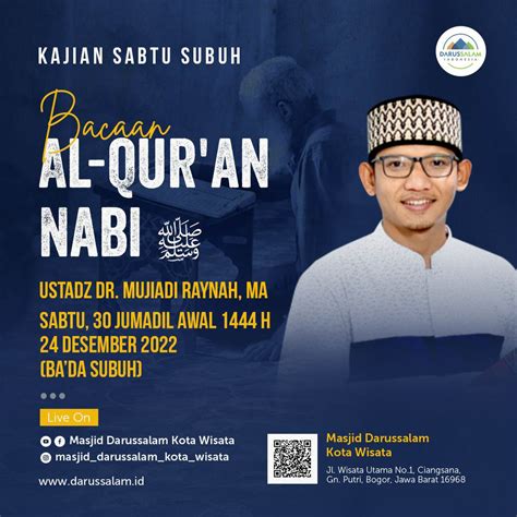 Kajian Sabtu Subuh Masjid Darussalam Kota Wisata Cibubur