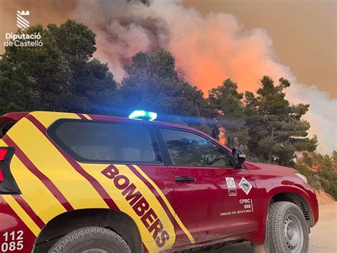 Incendio Forestal En Villanueva De Viver Las Provincias