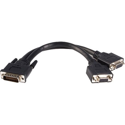 StarTech DMS 59 Male To Dual VGA Y Female Cable DMSVGAVGA1 B H