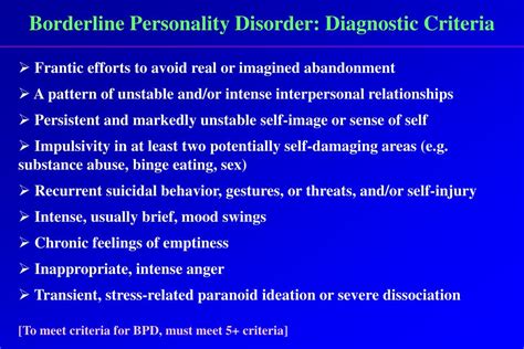 Ppt Chapter 12 Borderline Personality Disorder Kim L Gratz Phd