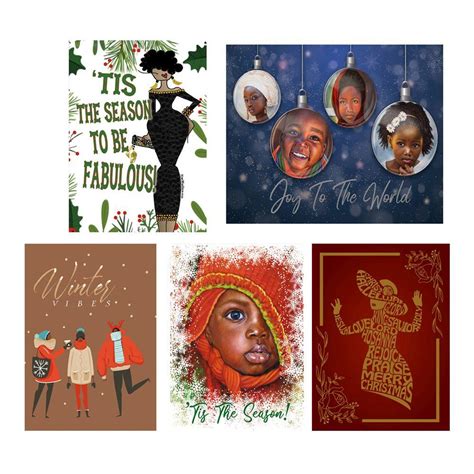 Assorted Box Set 1 African American Christmas Cards The Black Art Depot