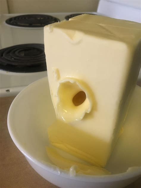 Microwave Blasted A Hole In Me Butter R Mildlyinteresting