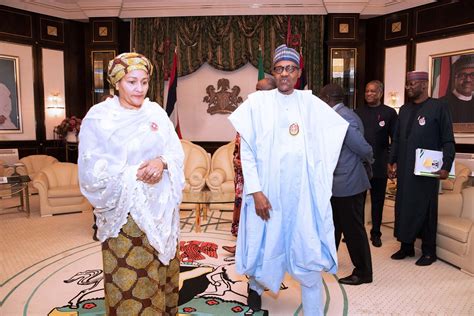 Un Dsg Amina Mohammed Meets President Buhari Talks Covid Impact