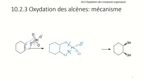 Oxydation Des Alc Nes Par Le Kmno Dihydroxylation Syn Youtube