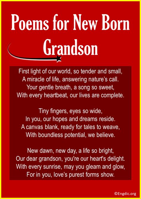 10 Short Poems about Grandson (From Grandma & Grandpa) - EngDic