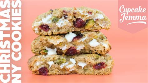 Christmas New York Cookie Recipe With Pistachios Cranberries And White