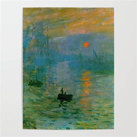 Claude Monet Impression Sunrise 1872 Poster by Julscela | Society6