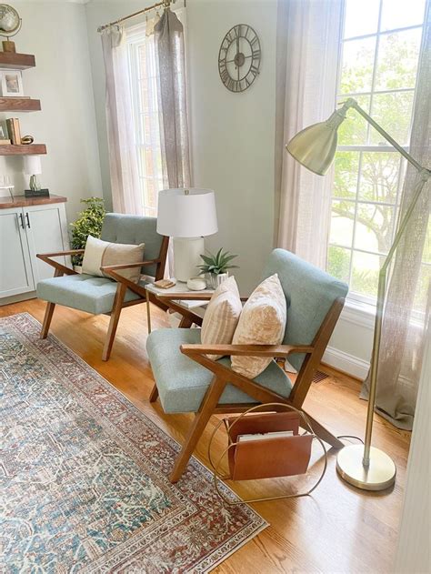 Cozy Mid Century Modern Sitting Room Gathered Living