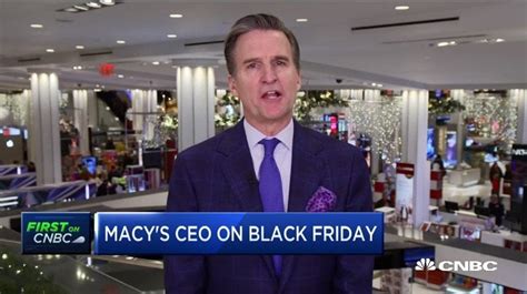 Macys Ceo Jeff Gennette Strong Black Friday Sales