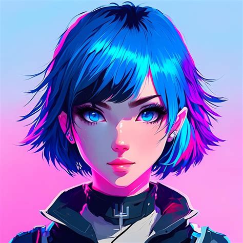 Premium AI Image | futuristic anime girl wallpaper