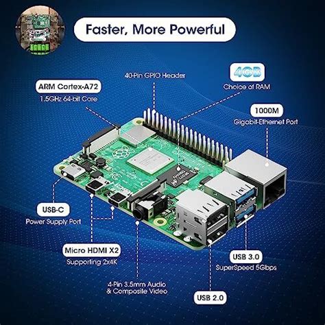 RasTech Raspberry Pi 4 4GB RAM With 32GB Micro SD Card 4 Copper 4GB