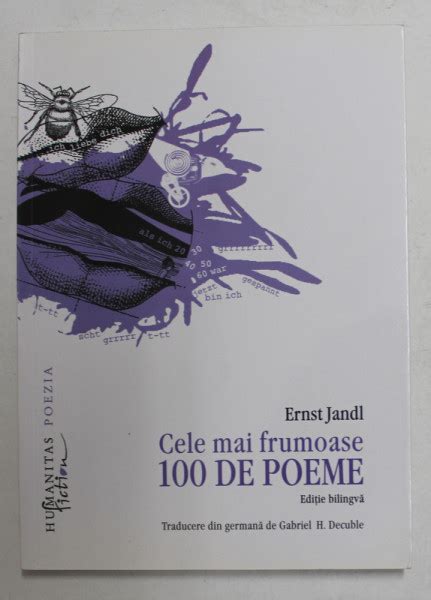 Ernst Jandl Cele Mai Frumoase De Poeme Editie Bilingva Germana